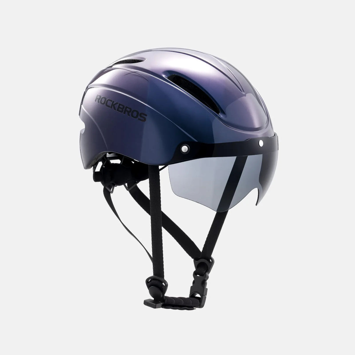 ROCKBROS Trussier cycling helmet with magnetic goggles for road and mountain biking
#Color_Purple