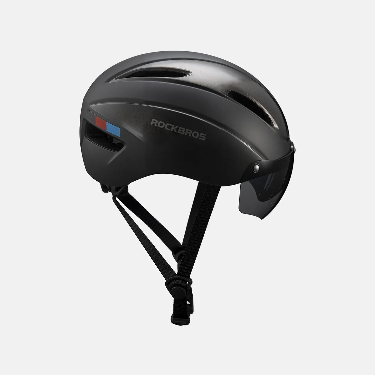 ROCKBROS Trussier cycling helmet with magnetic goggles for road and mountain biking
#Color_Titanium