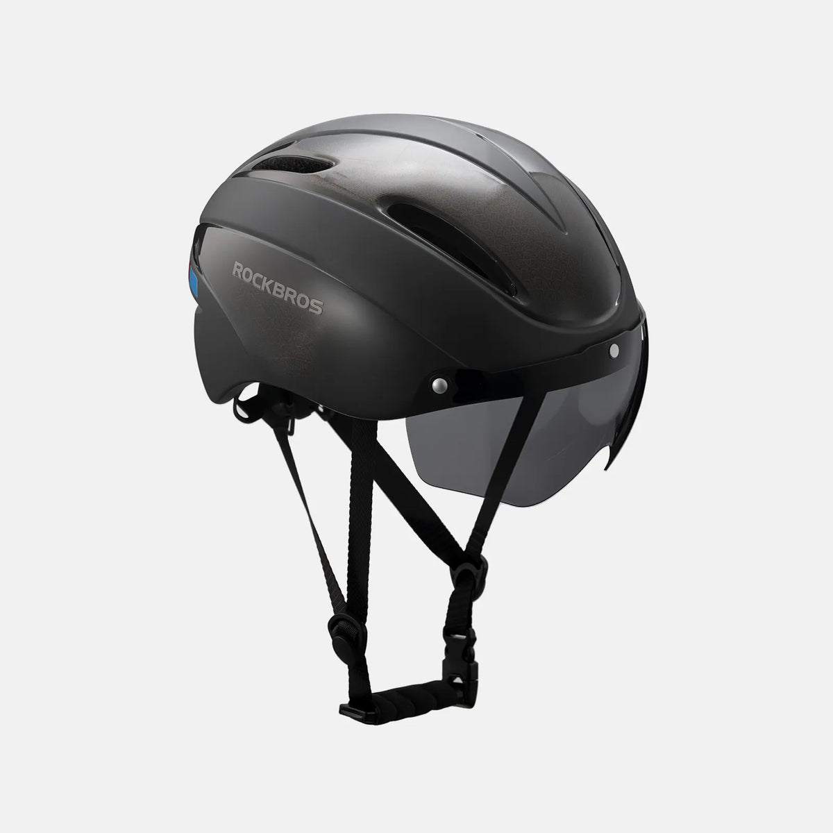 ROCKBROS Trussier cycling helmet with magnetic goggles for road and mountain biking
#Color_Titanium