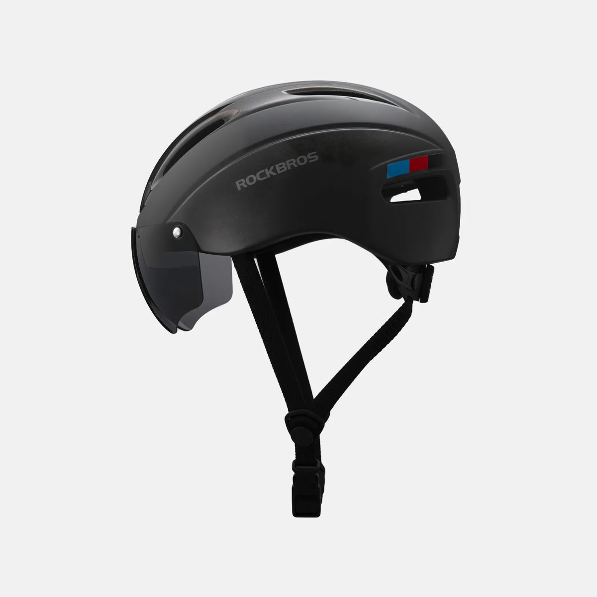 ROCKBROS Trussier cycling helmet with magnetic goggles for road and mountain biking
#Color_Titanium