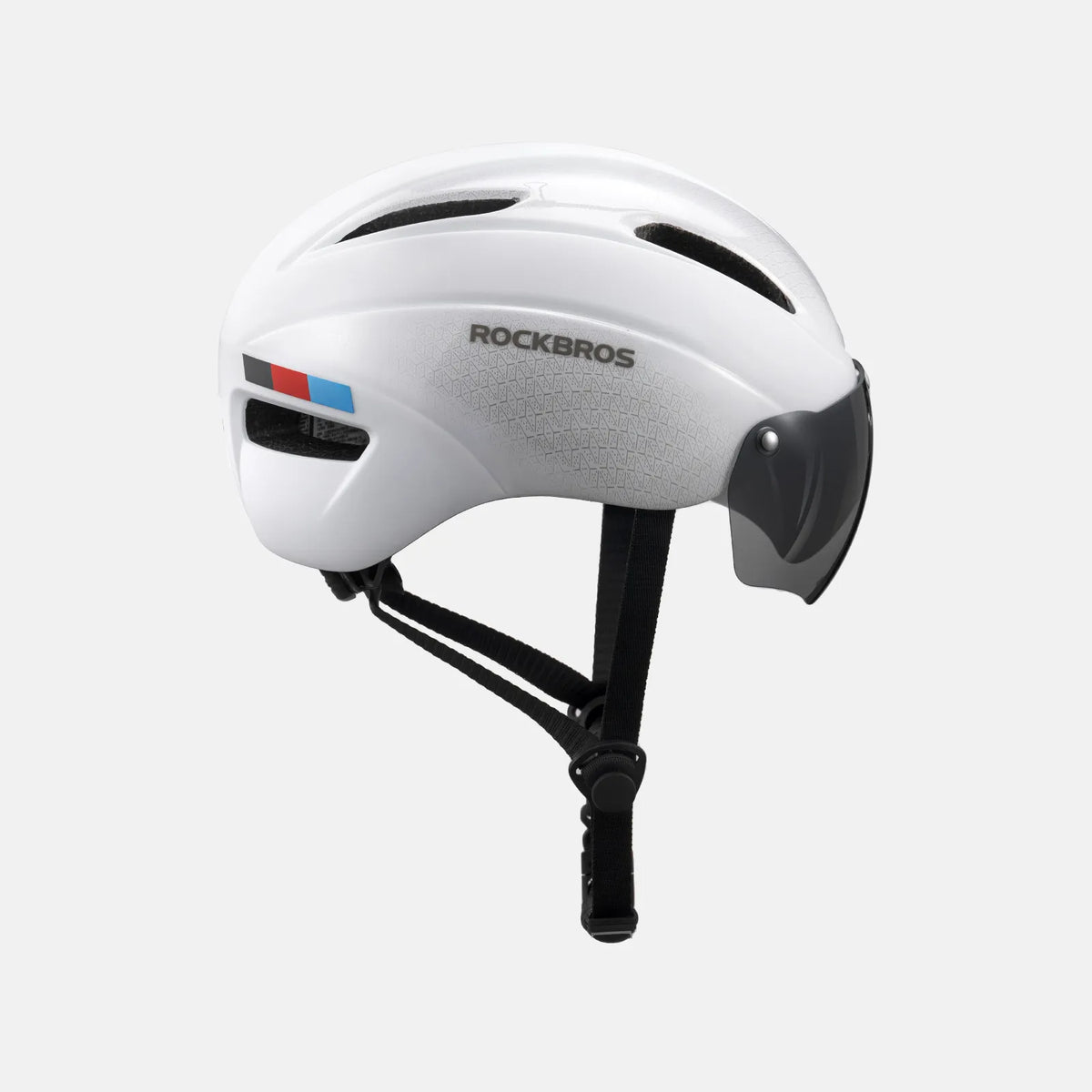 ROCKBROS Trussier cycling helmet with magnetic goggles for road and mountain biking
#Color_White