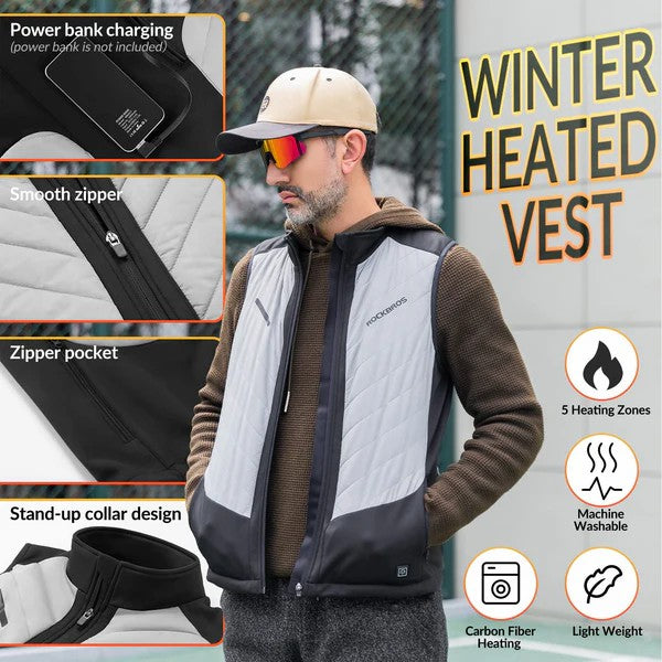 ROCKBROS unisex heated vest cycling outdoors