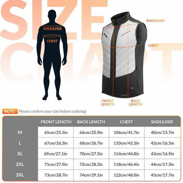 ROCKBROS unisex heated vest cycling outdoors
