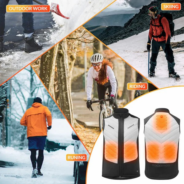 ROCKBROS unisex heated vest cycling outdoors