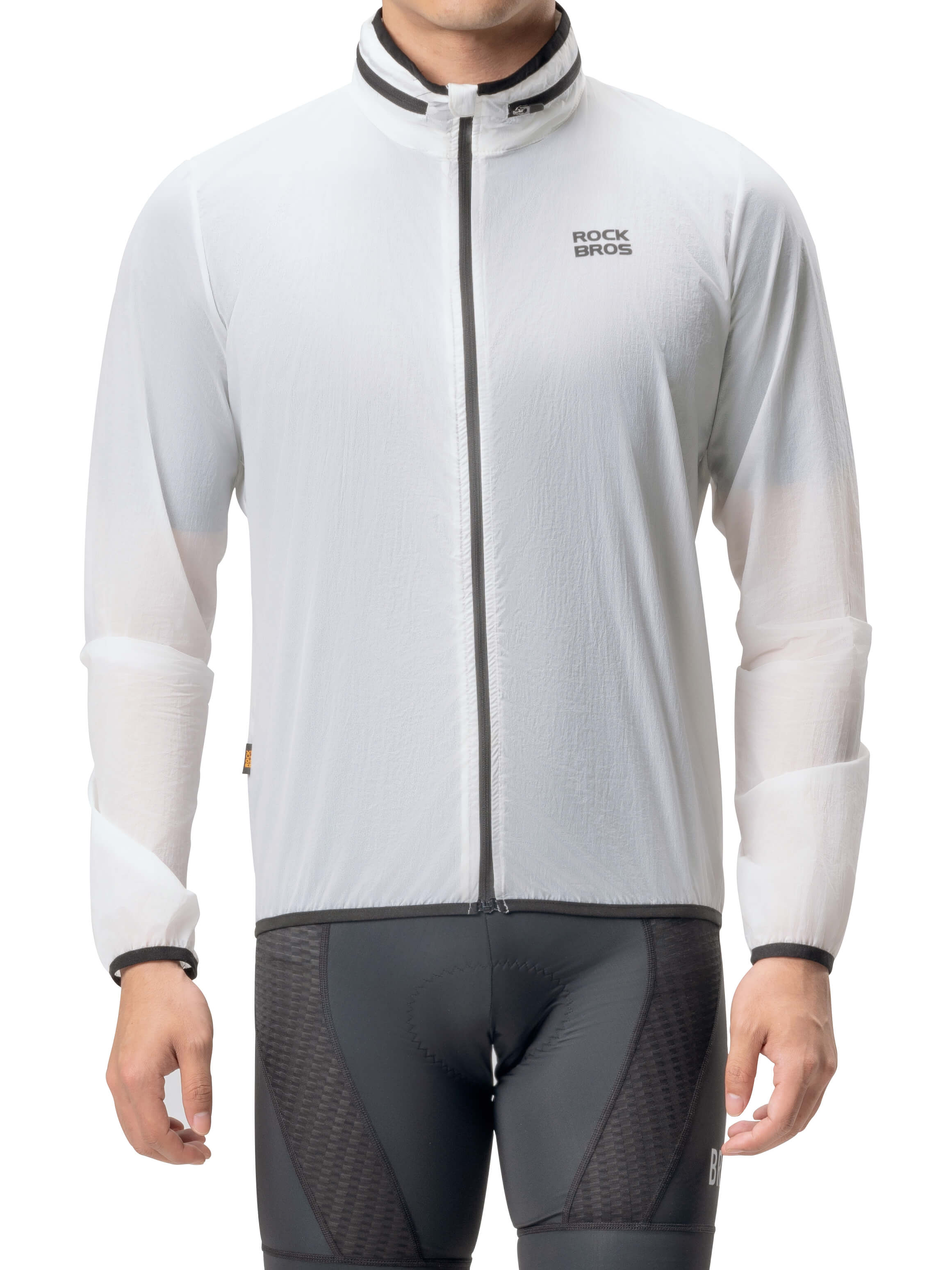 ROCKBROS Unisex Solar-Powered Glow Cycling Jacket - Lightweight Long Sleeve Bike Jacket