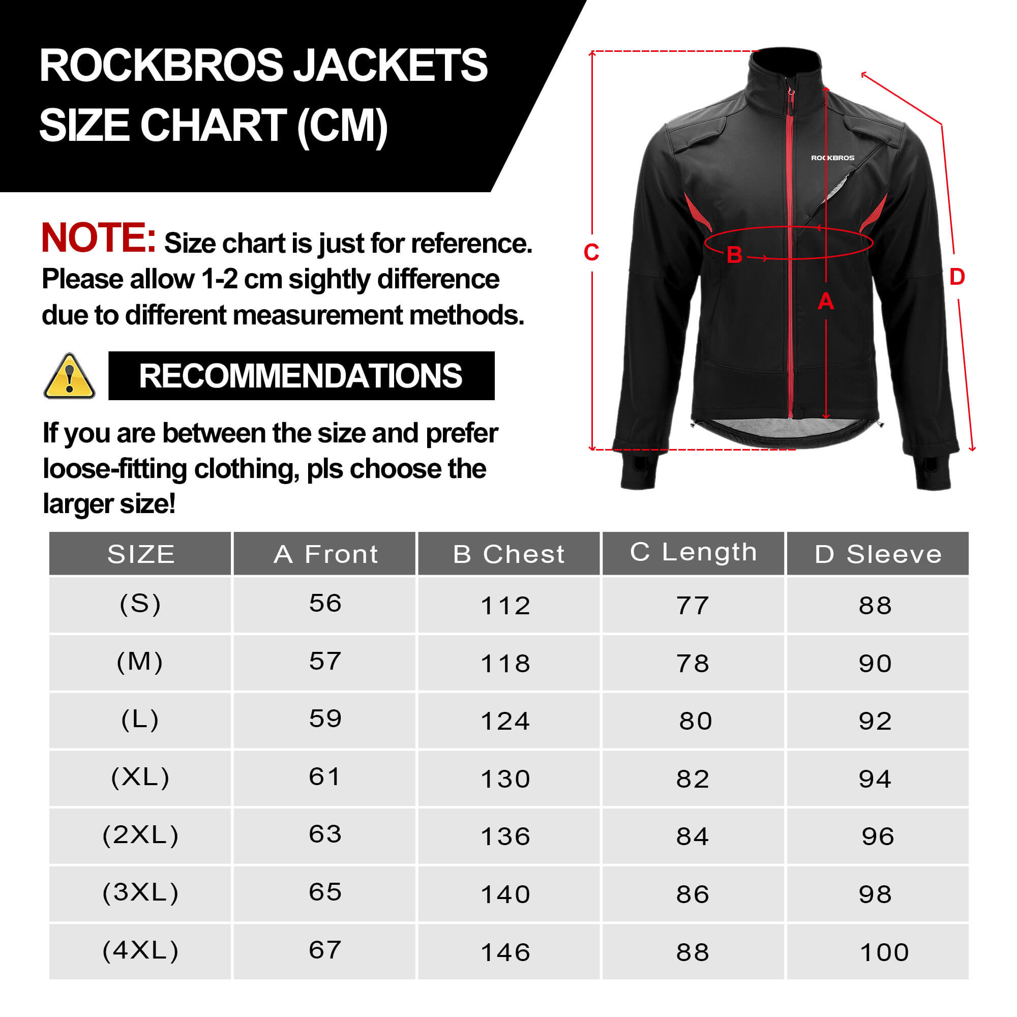 ROCKBROS unisex thermal winter cycling jacket for cold weather outdoor sports