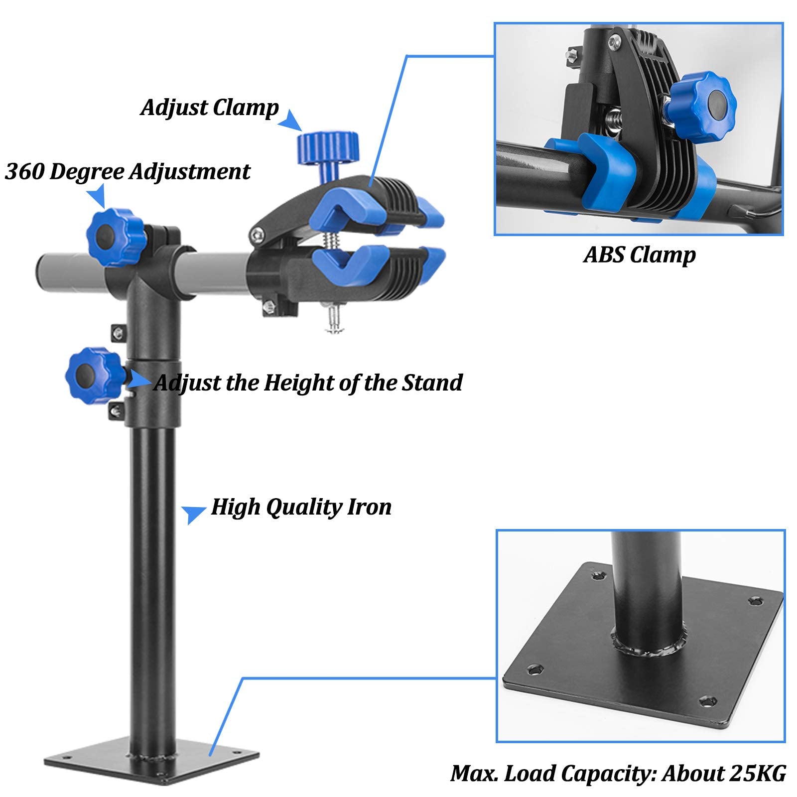 ROCKBROS wall mounted bike repair stand with foldable design