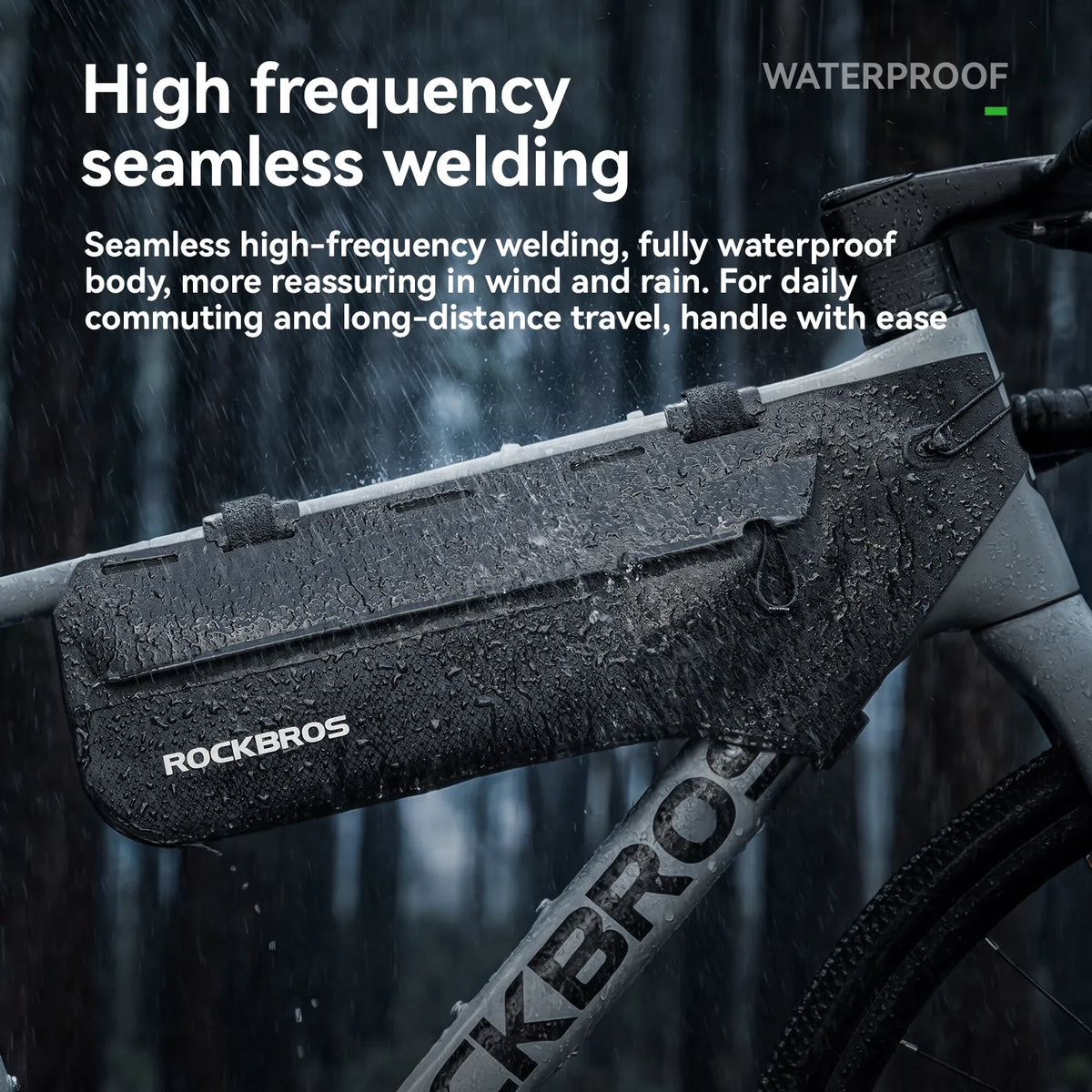 ROCKBROS waterproof aerodynamic bike downtube bag