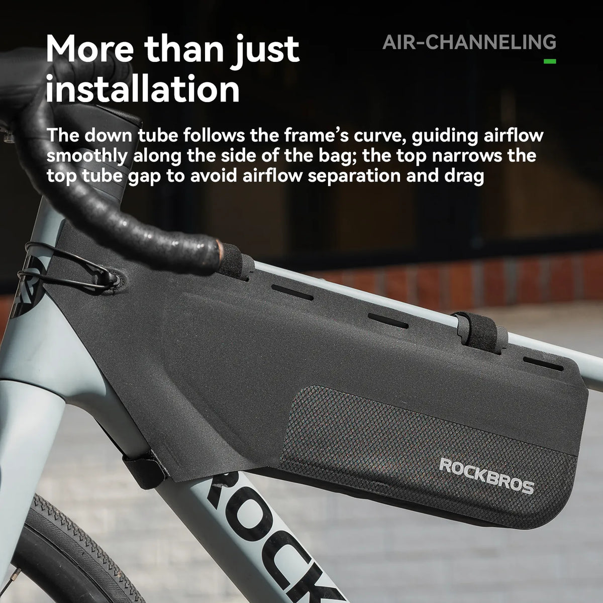 ROCKBROS waterproof aerodynamic bike downtube bag