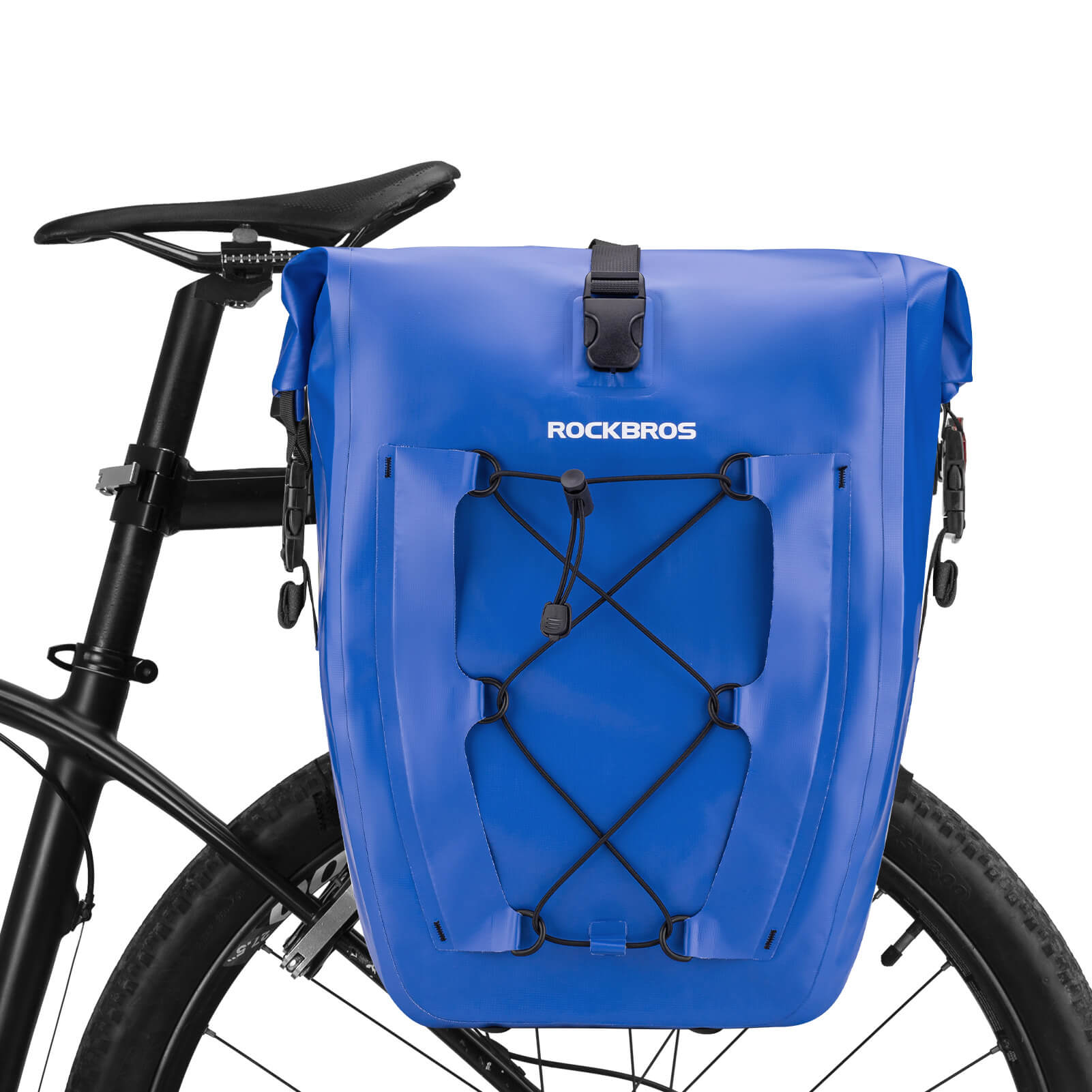 ROCKBROS waterproof cycling pannier bag with reflective logo
#Color_Blue
