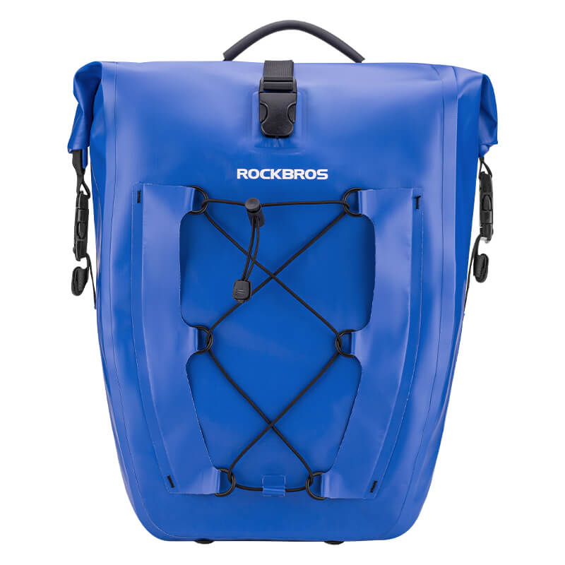 ROCKBROS waterproof cycling pannier bag with reflective logo
#Color_Blue