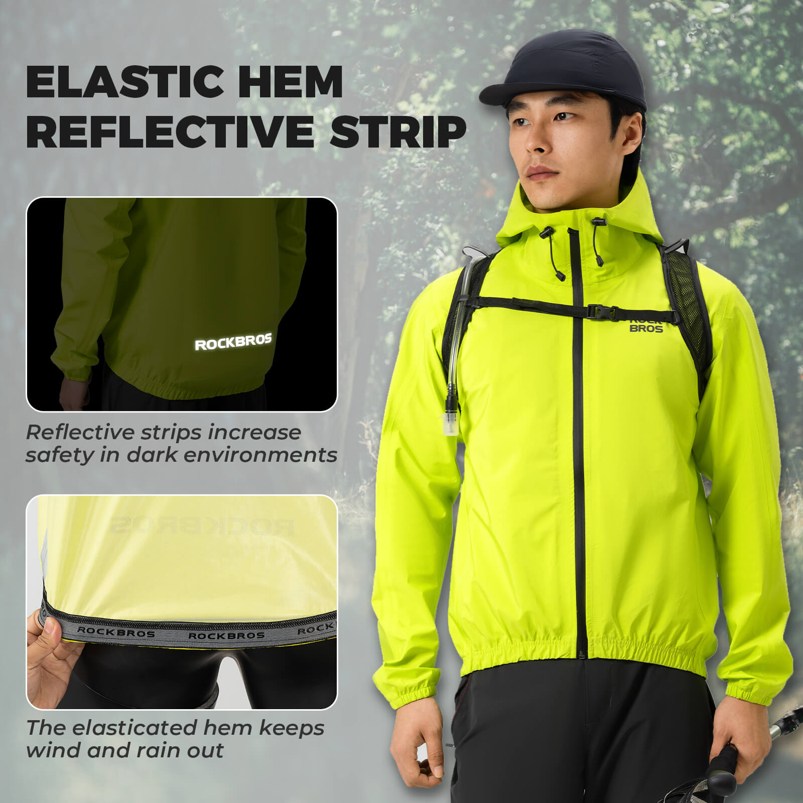 ROCKBROS Waterproof Windproof Cycling Jacket Unisex