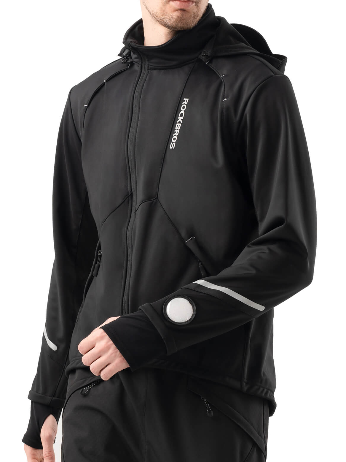 ROCKBROS Unisex Windproof Thermal Cycling Jacket for cold weather cycling, breathable and warm riding jacket