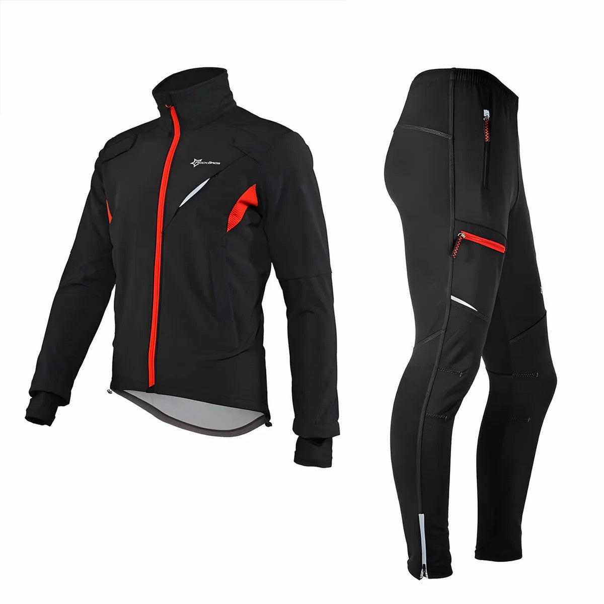 ROCKBROS winter cycling set with windproof and waterproof protection