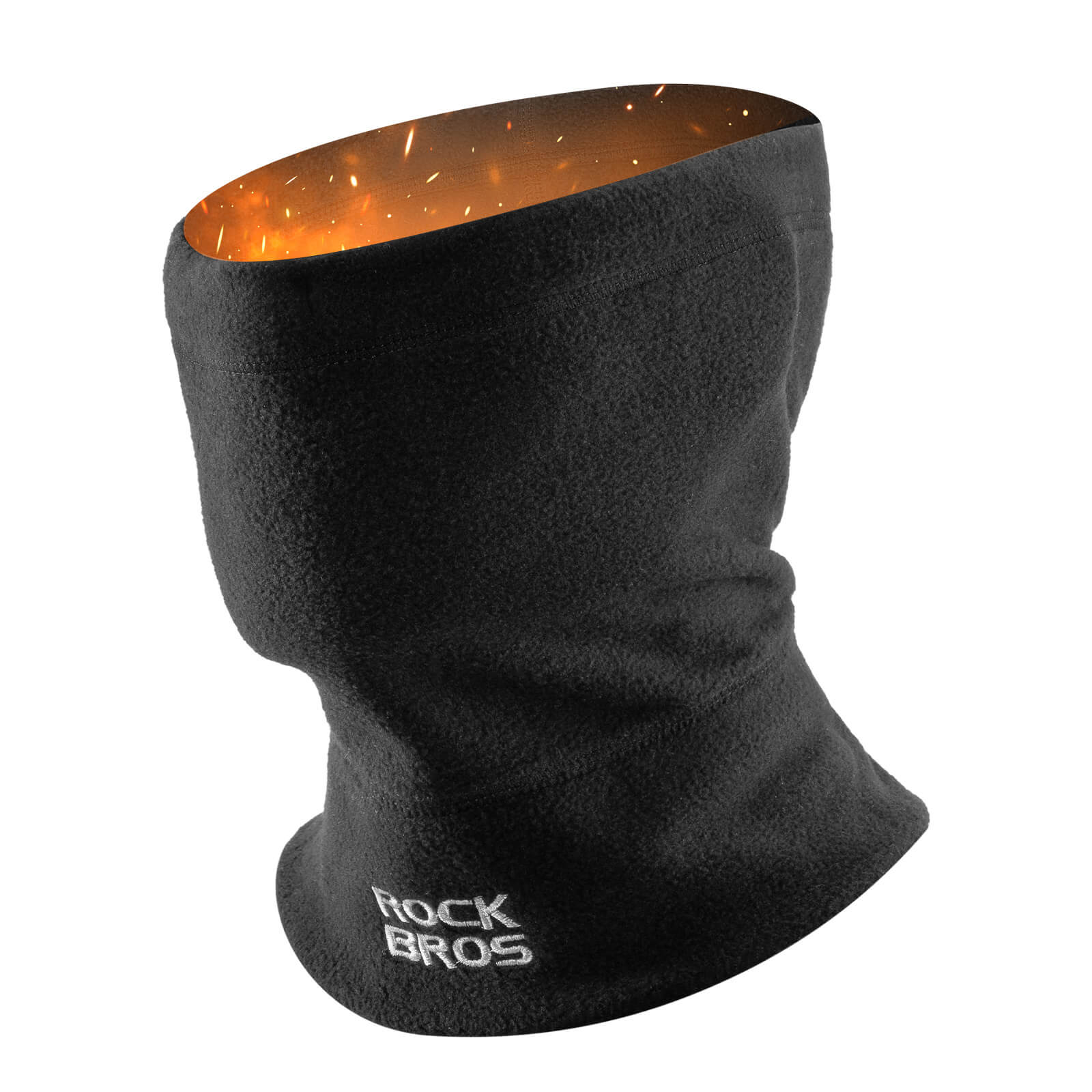 ROCKBROS Winter Neck Gaiter Fleece Hat and Face Mask for Skiing and Cycling
#Color_Black