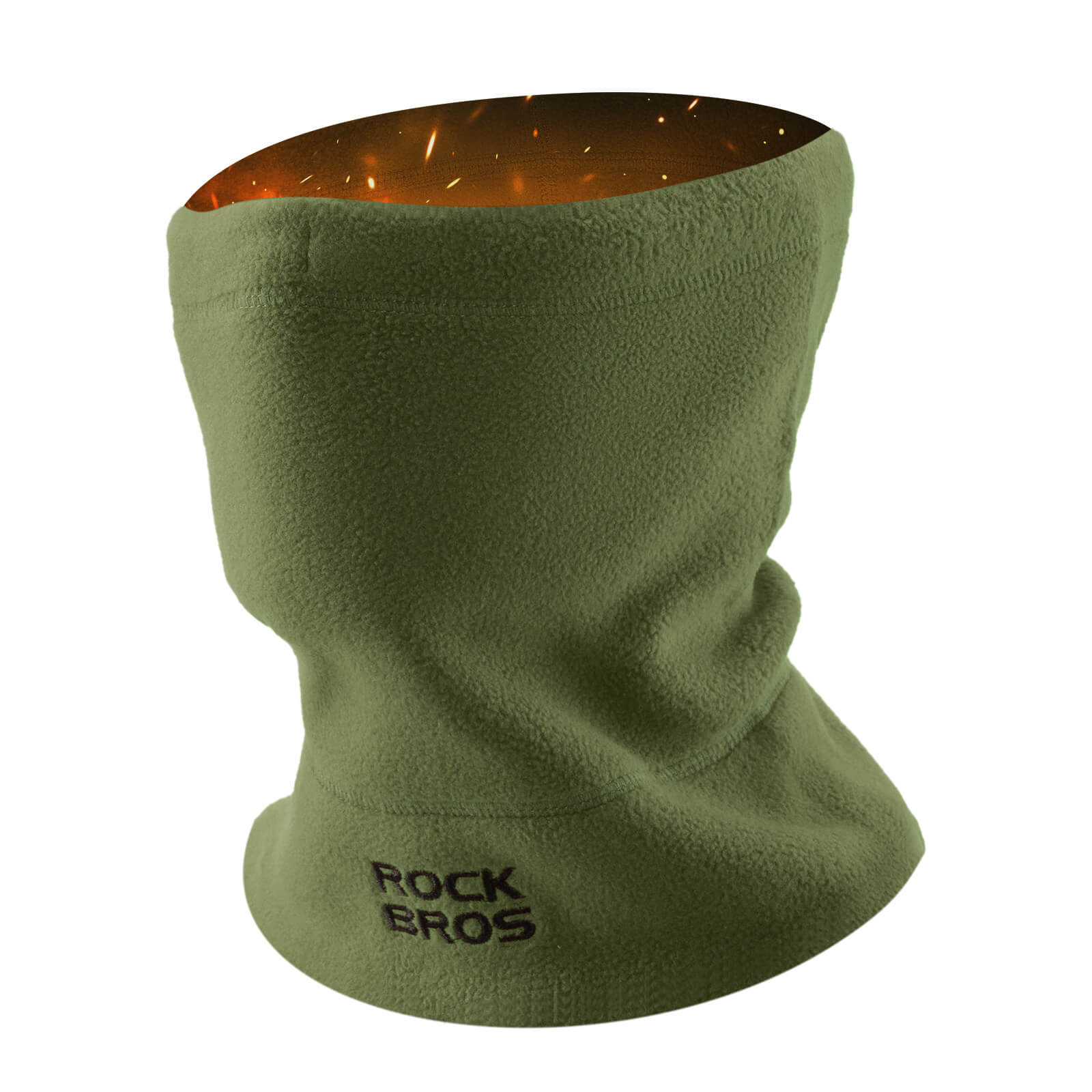 ROCKBROS Winter Neck Gaiter Fleece Hat and Face Mask for Skiing and Cycling
#Color_Green