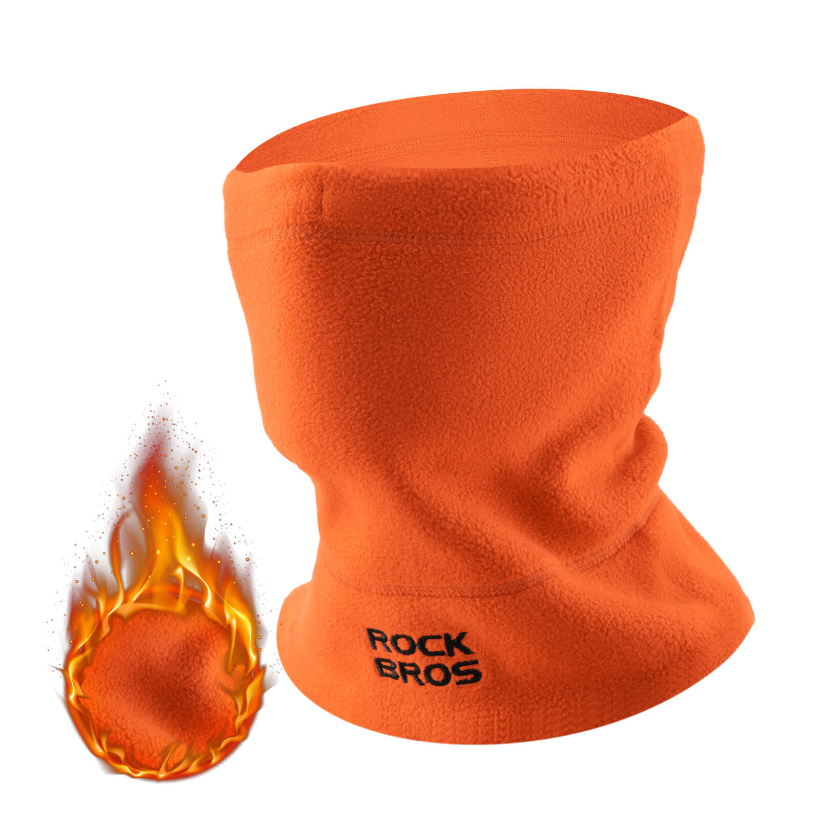ROCKBROS Winter Neck Gaiter Fleece Hat and Face Mask for Skiing and Cycling
#Color_Orange