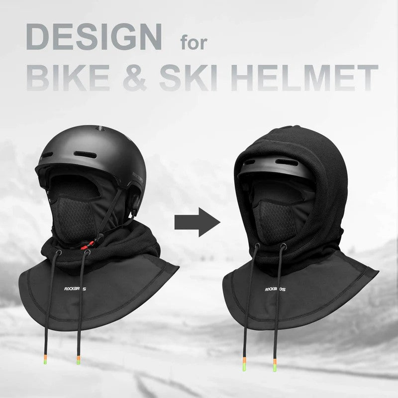 ROCKBROS Winter Thermal Balaclava - Ski Mask for Snowboarding, Cycling, and Outdoor Sports
#Color_Black