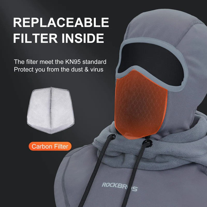 ROCKBROS Winter Thermal Balaclava - Ski Mask for Snowboarding, Cycling, and Outdoor Sports
#Color_Gray