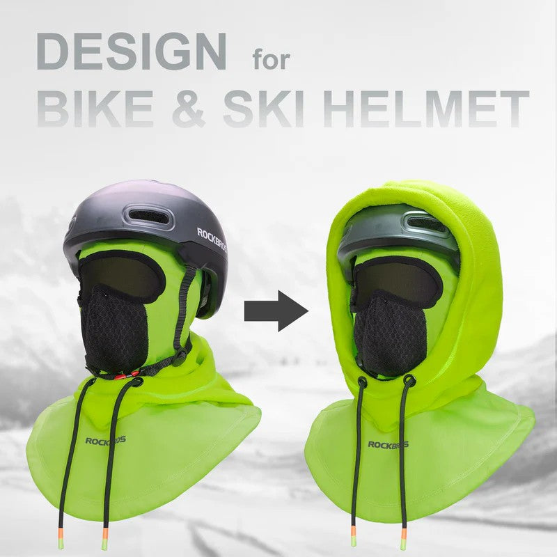 ROCKBROS Winter Thermal Balaclava - Ski Mask for Snowboarding, Cycling, and Outdoor Sports
#Color_Green