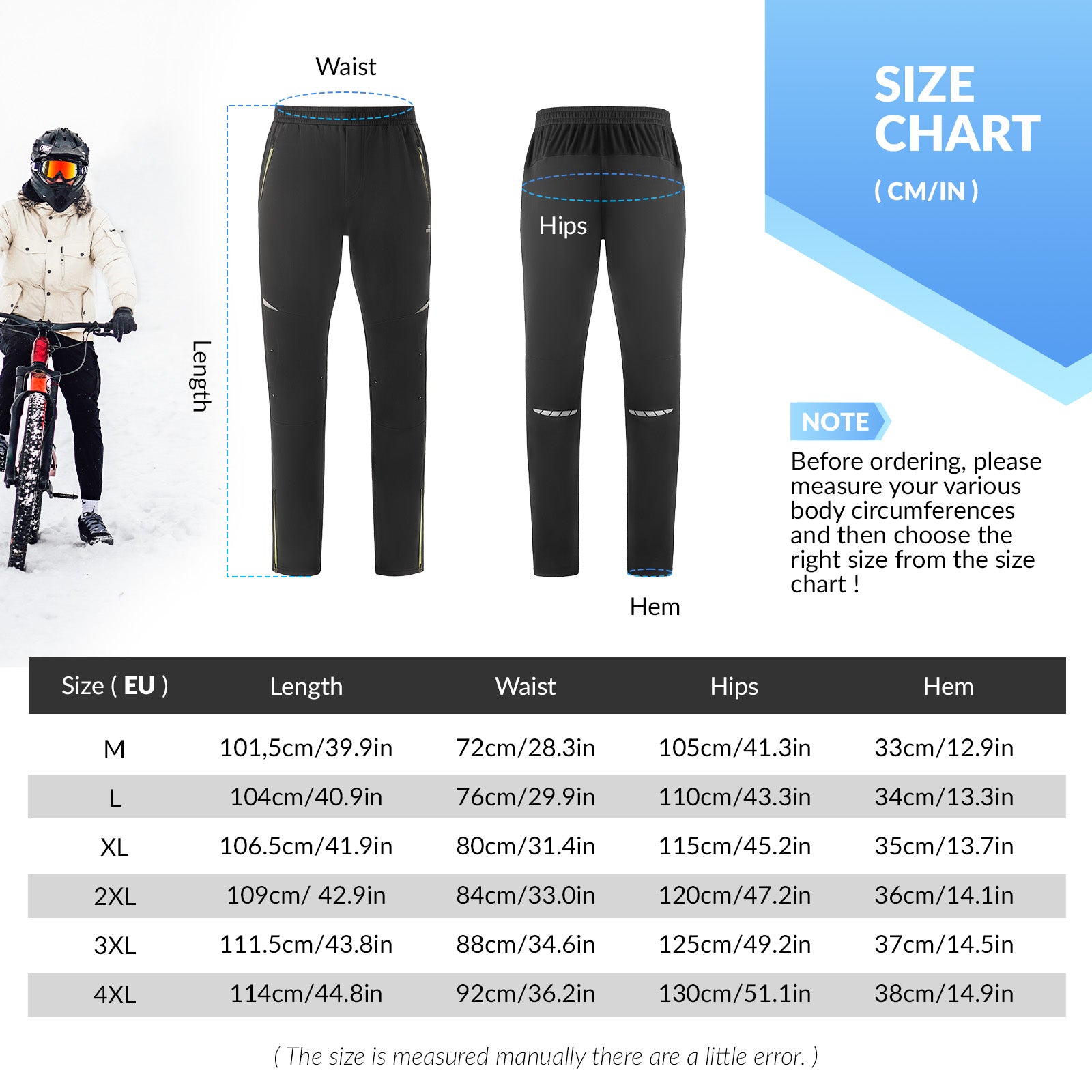 ROCKBROS winter thermal cycling jacket and pants set for windproof outdoor rides