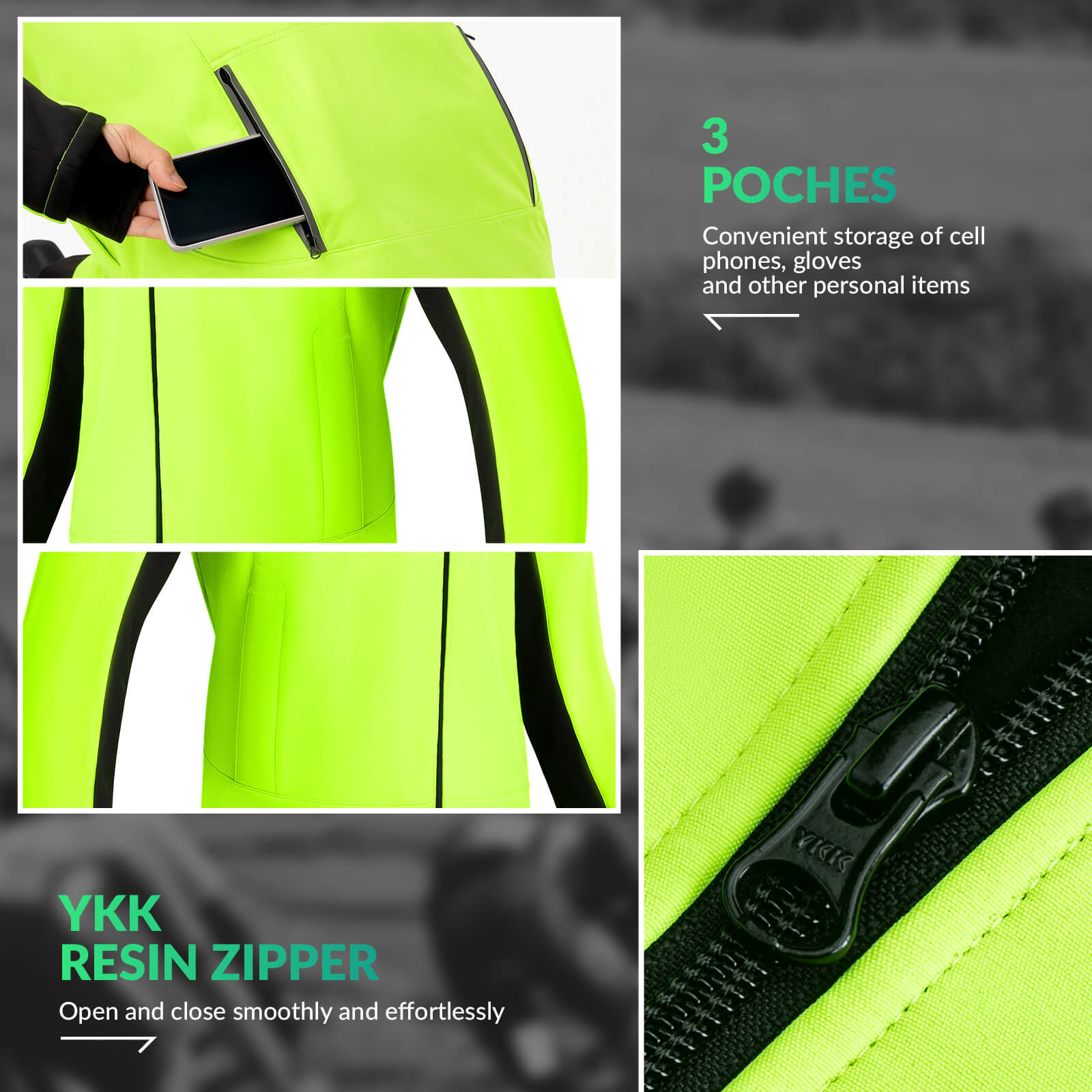 ROCKBROS winter thermal windproof cycling jacket for cold weather rides