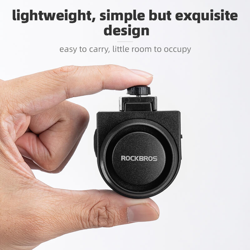 ROCKBROS wireless bike horn with anti-theft alarm for secure cycling