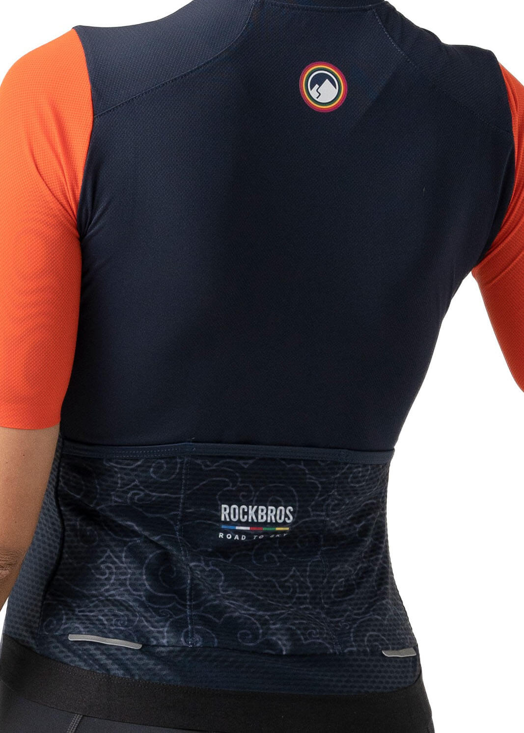 RockBros Women’s ROAD-TO-SKY Short Sleeve Cycling Jersey
#Color_Navy Blue