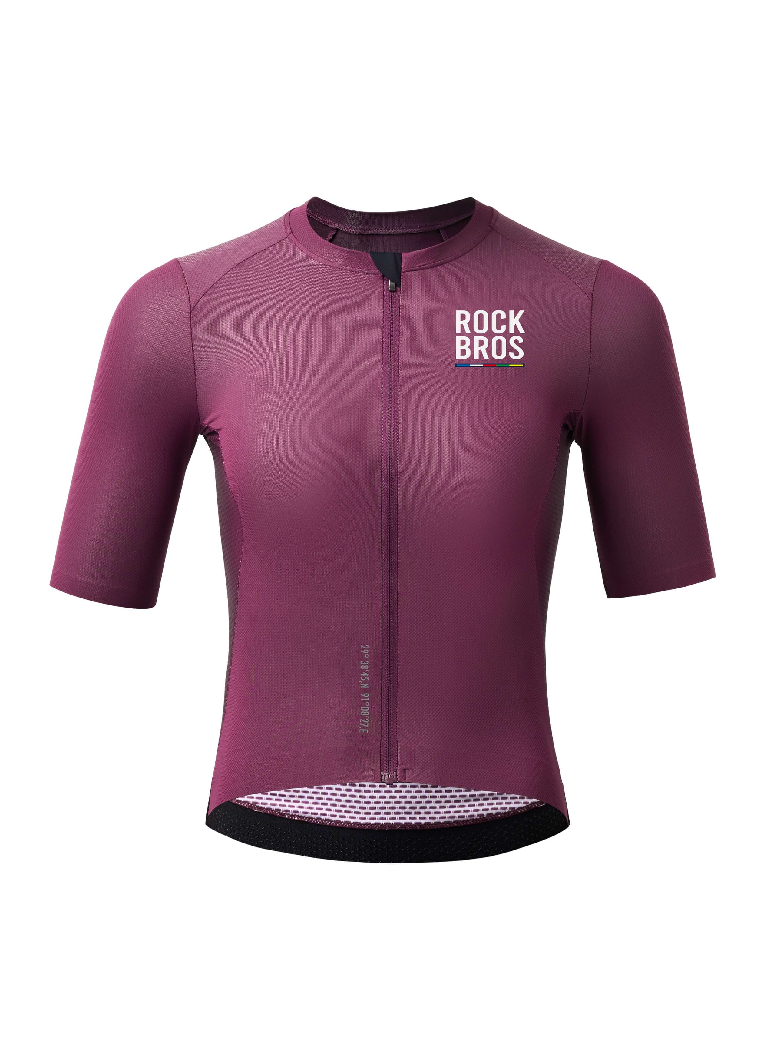 RockBros Women’s ROAD-TO-SKY Short Sleeve Cycling Jersey
#Color_Purple