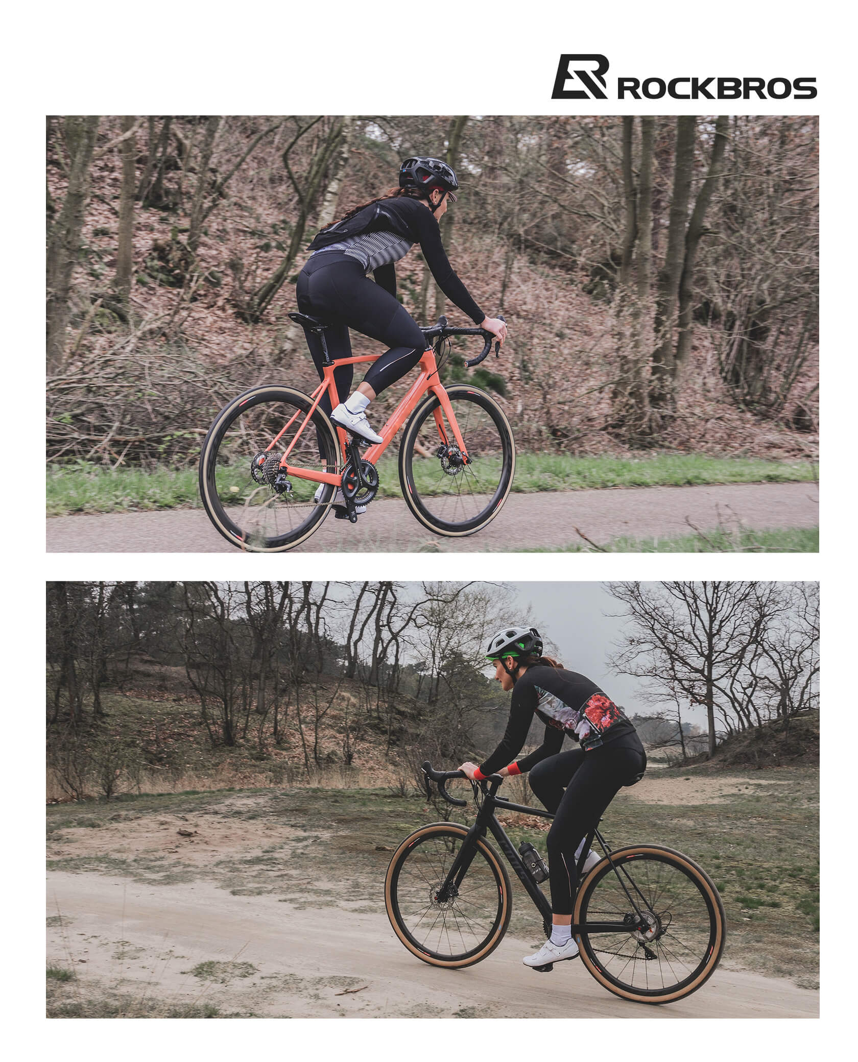 Women's lightweight thermal cycling tights for fall and winter rides – breathable, insulated, and flexible fit