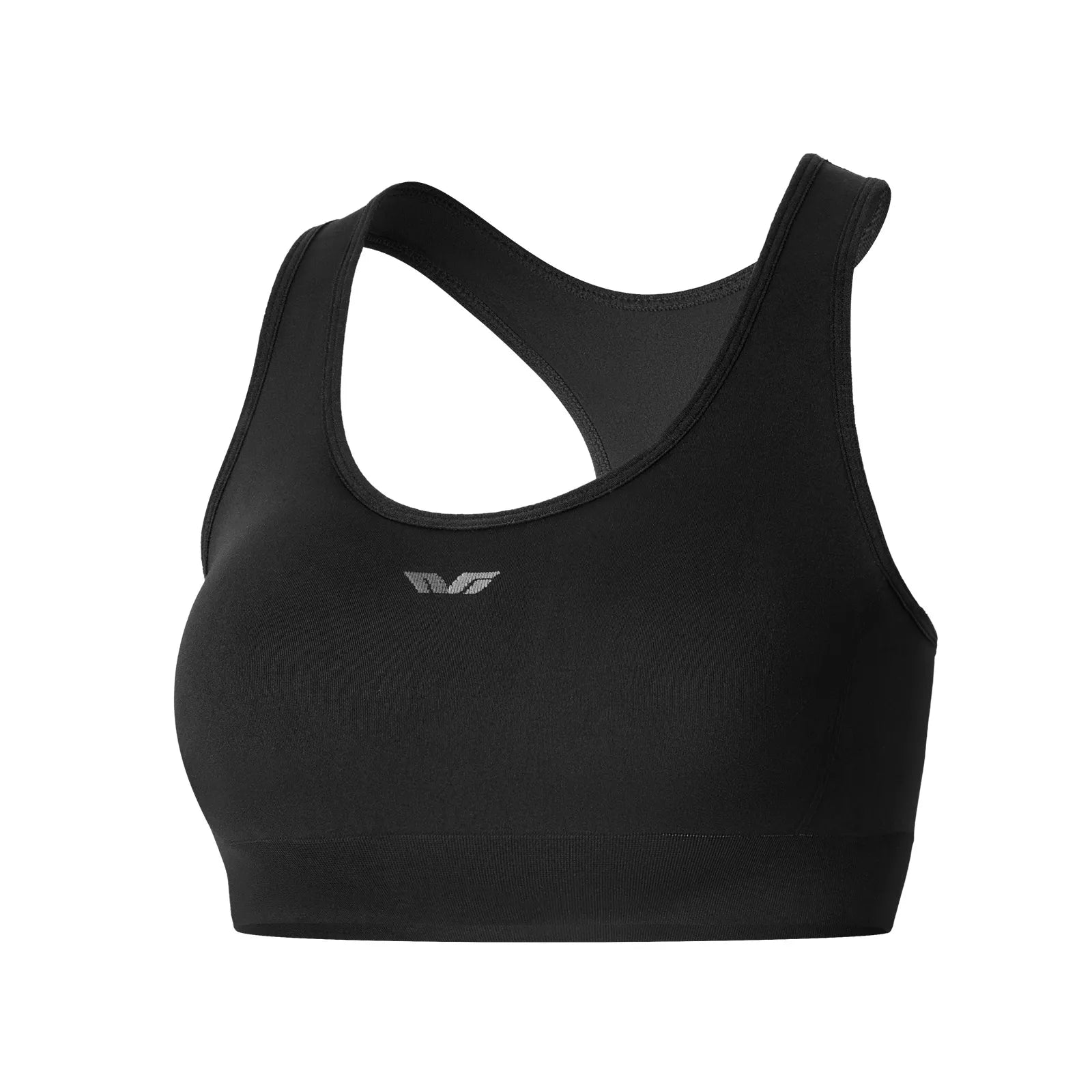 ROCKBROS women's racerback sports bra with built-in bra support and breathable fabric
#Color_Black