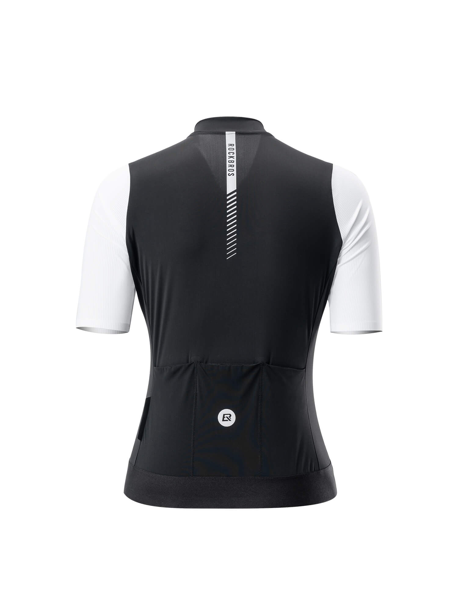 ROCKBROS women's summer cycling jersey with breathable fabric
#Color_Black and White