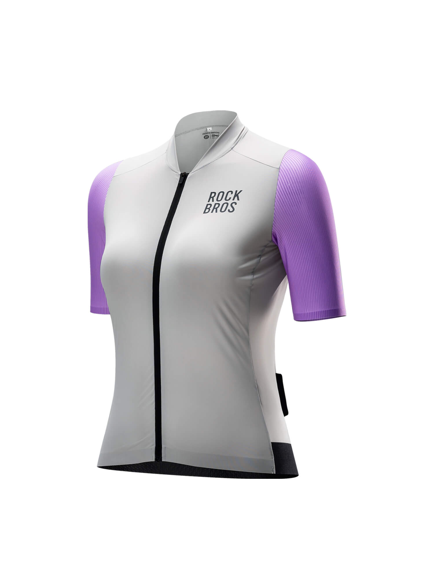 ROCKBROS women's summer cycling jersey with breathable fabric
#Color_Greyish Purple