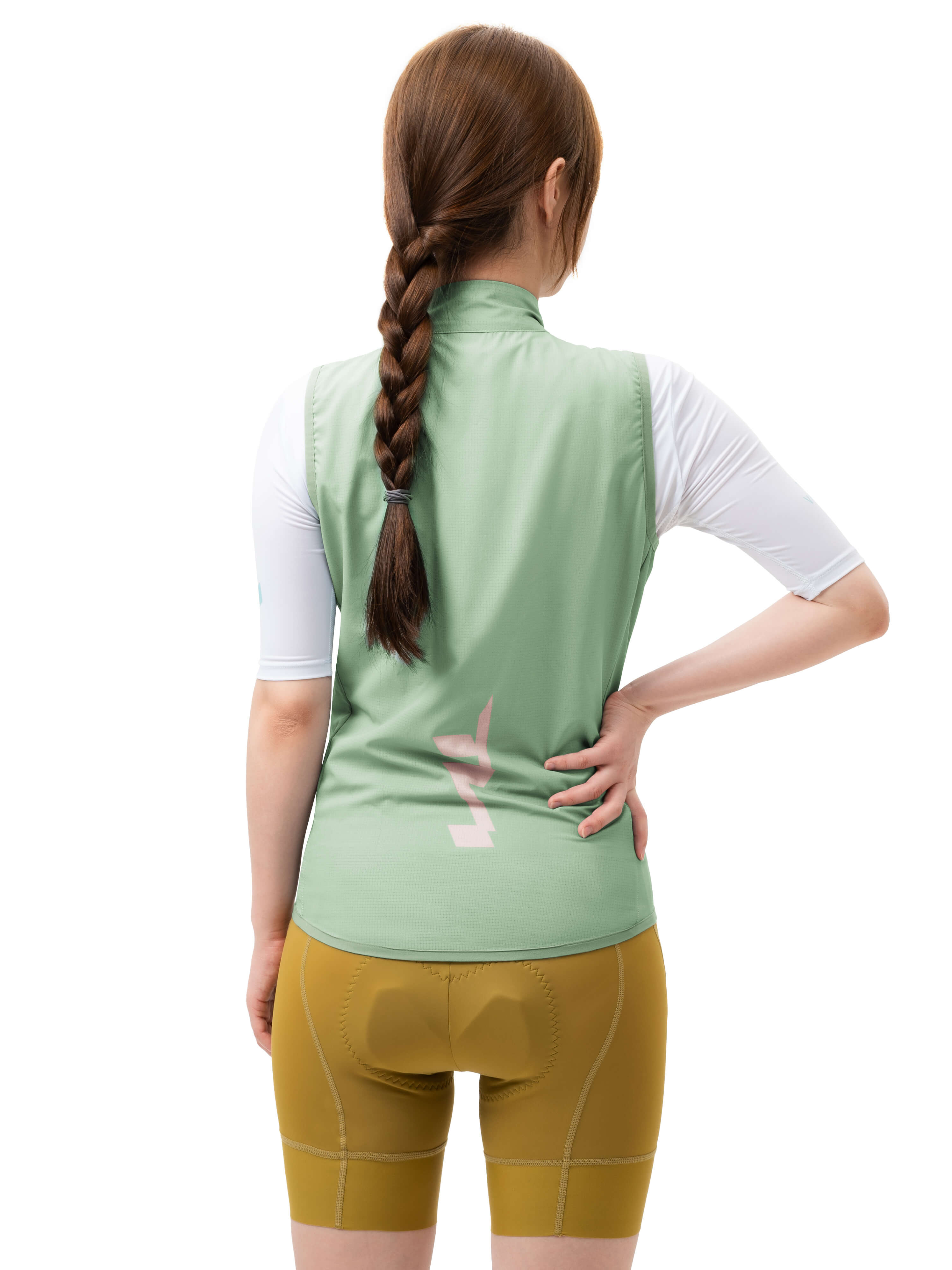ROCKBROS Women's TVI Cycling Vest Windproof Lightweight Breathable Bike Jersey
#Color_Green