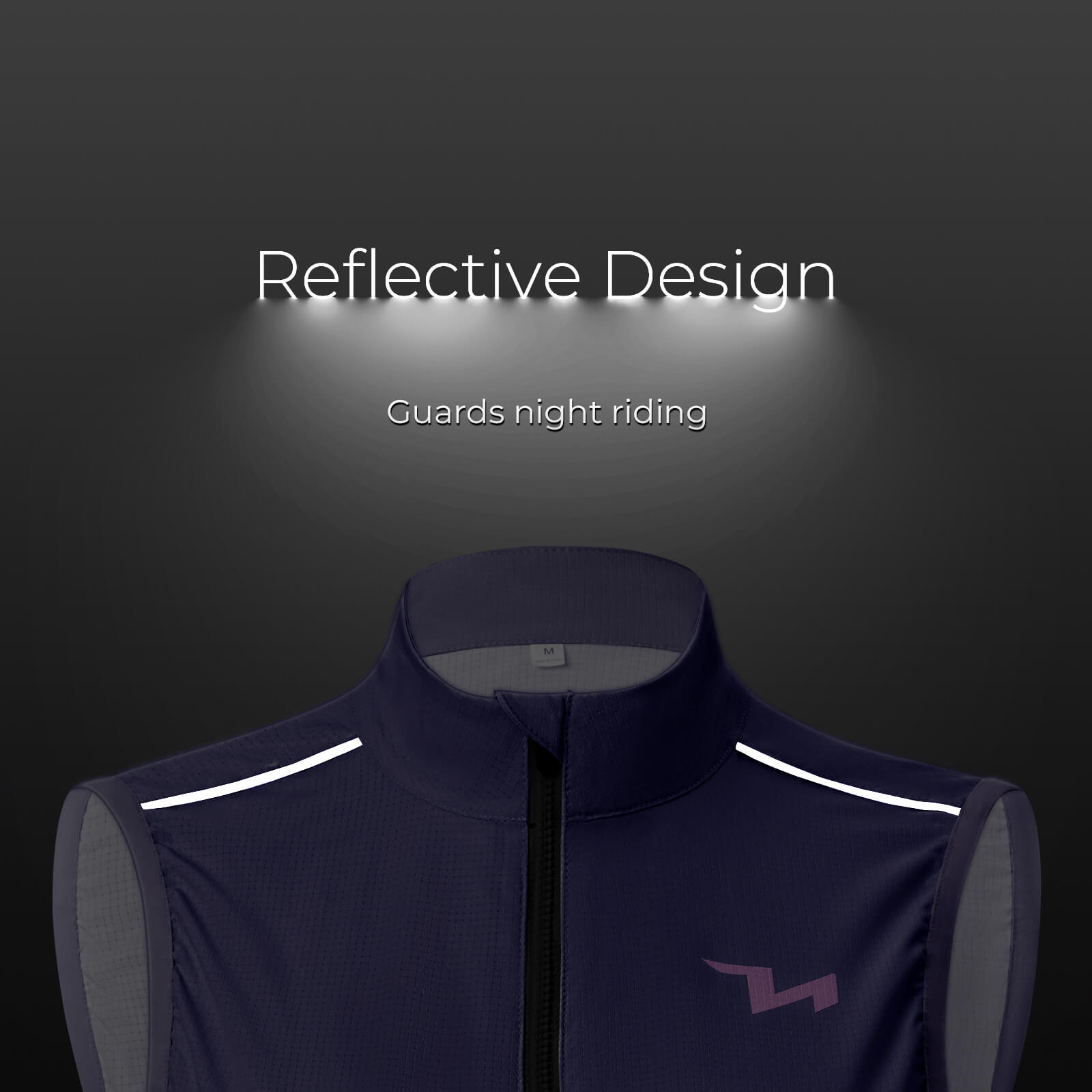 ROCKBROS Women's Cycling Vest reflective details for night riding visibility and safety