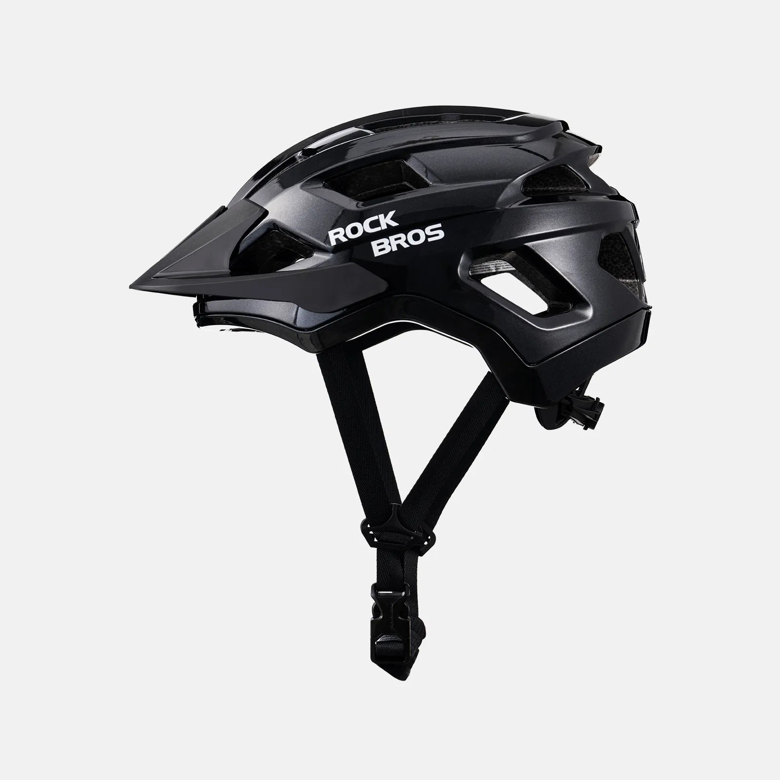 ROCKBROS Youth Cycling Helmet in Black for Road, Mountain, and E-Bike Riding
#Color_Black