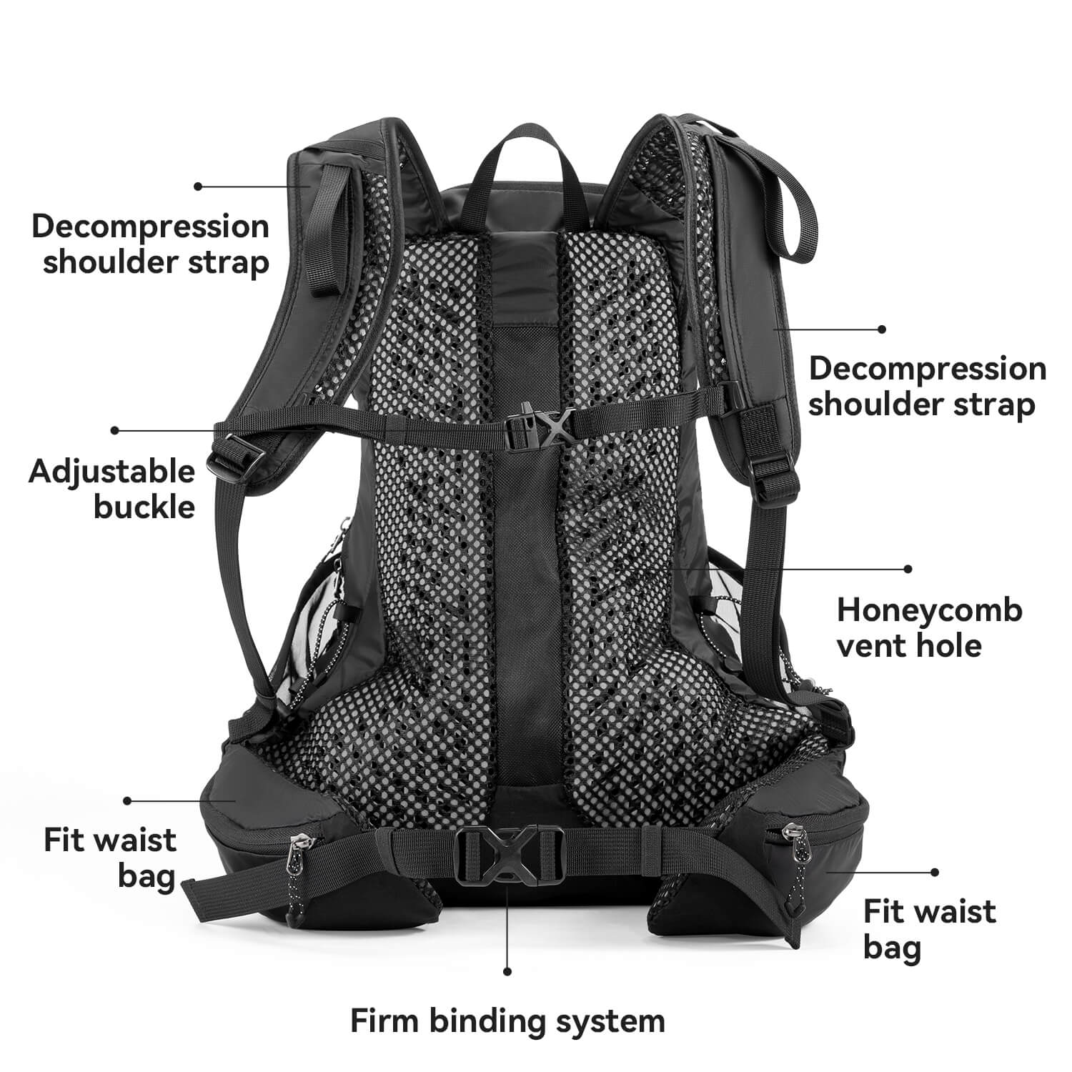 ROCKBROS lightweight hydration backpack for outdoor sports