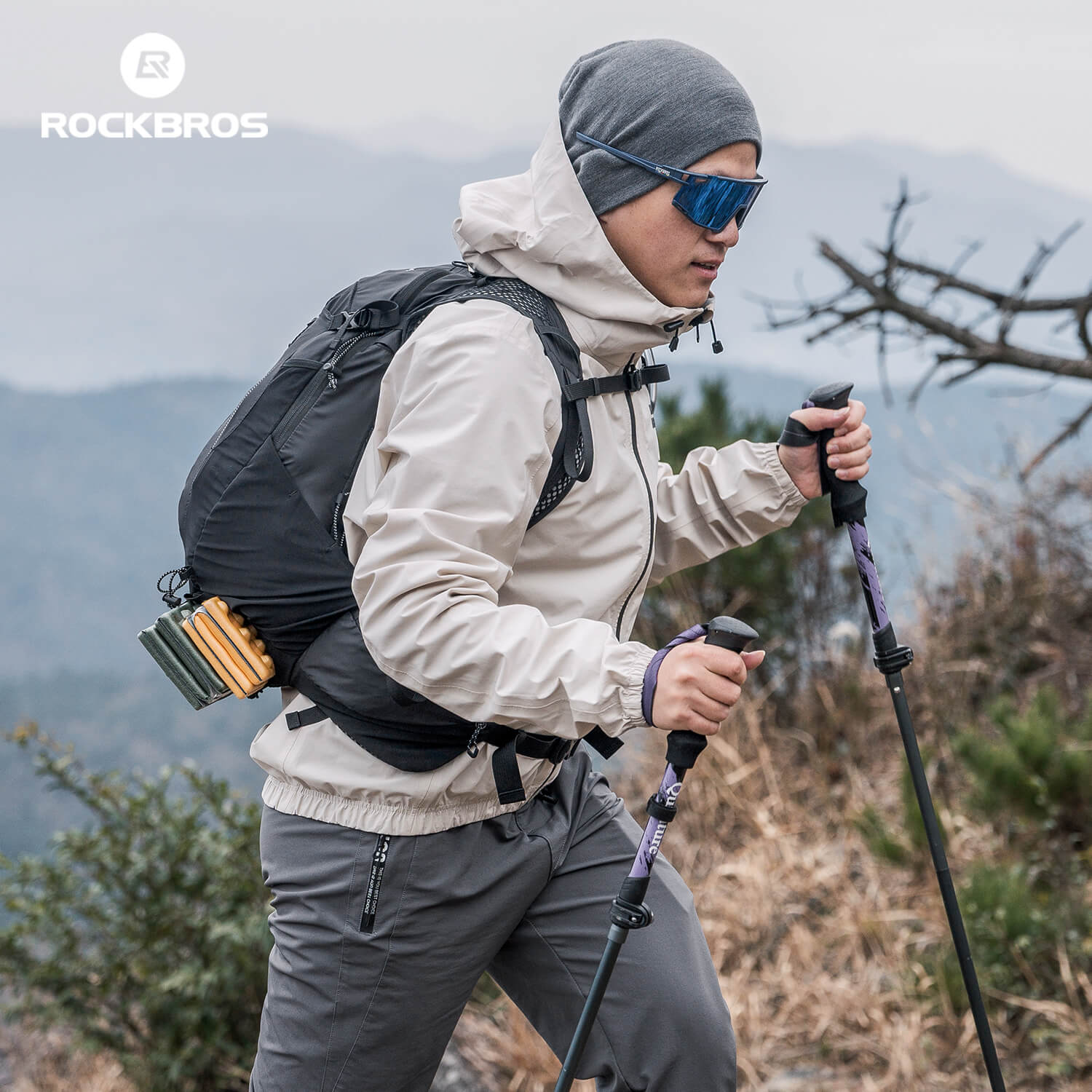 Hiking with ROCKBROS Lightweight Outdoor Backpack