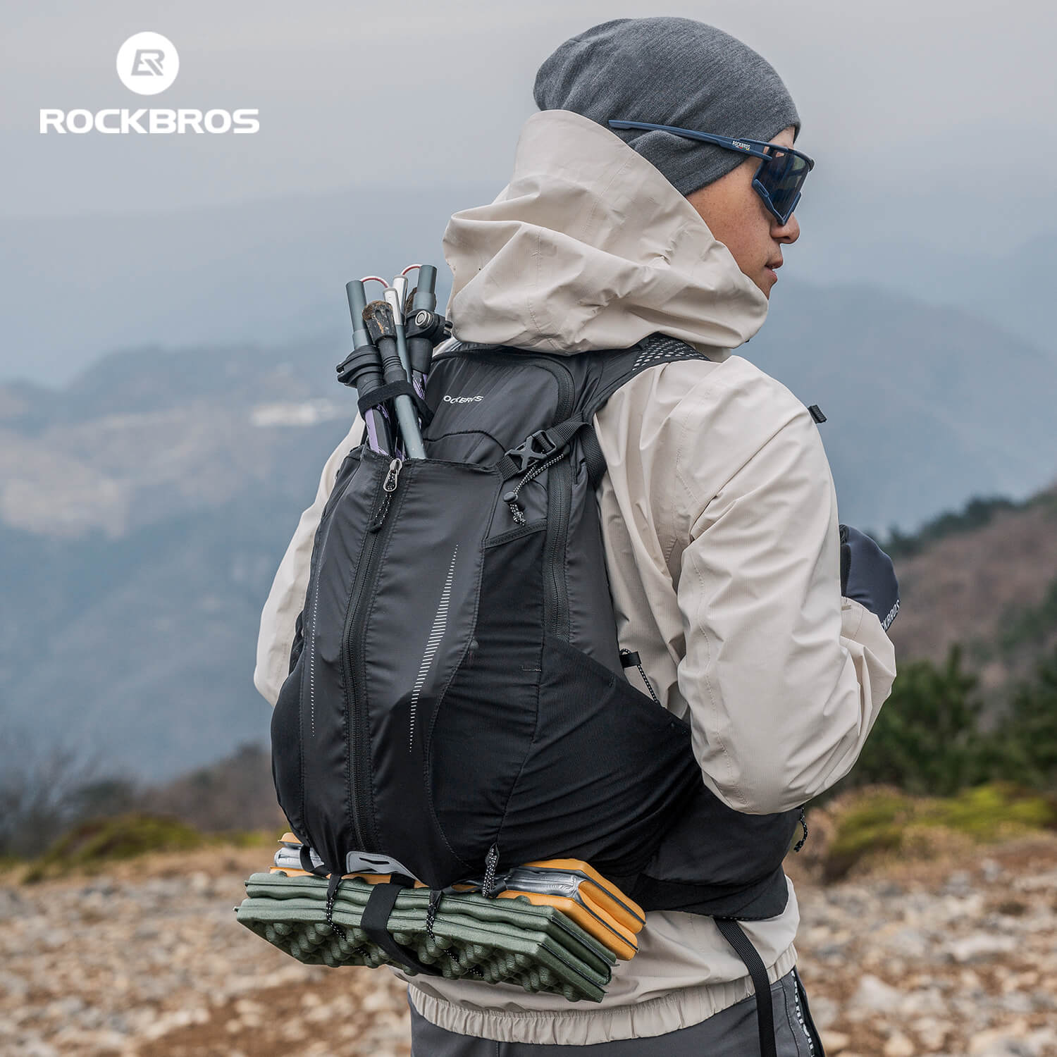 Hiking with ROCKBROS Lightweight Outdoor Backpack