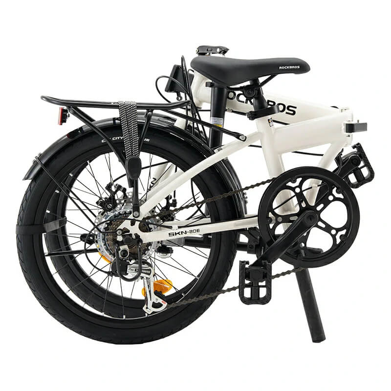 ROCKBROS 20 inch urban folding bike for city commuting
#Color_White