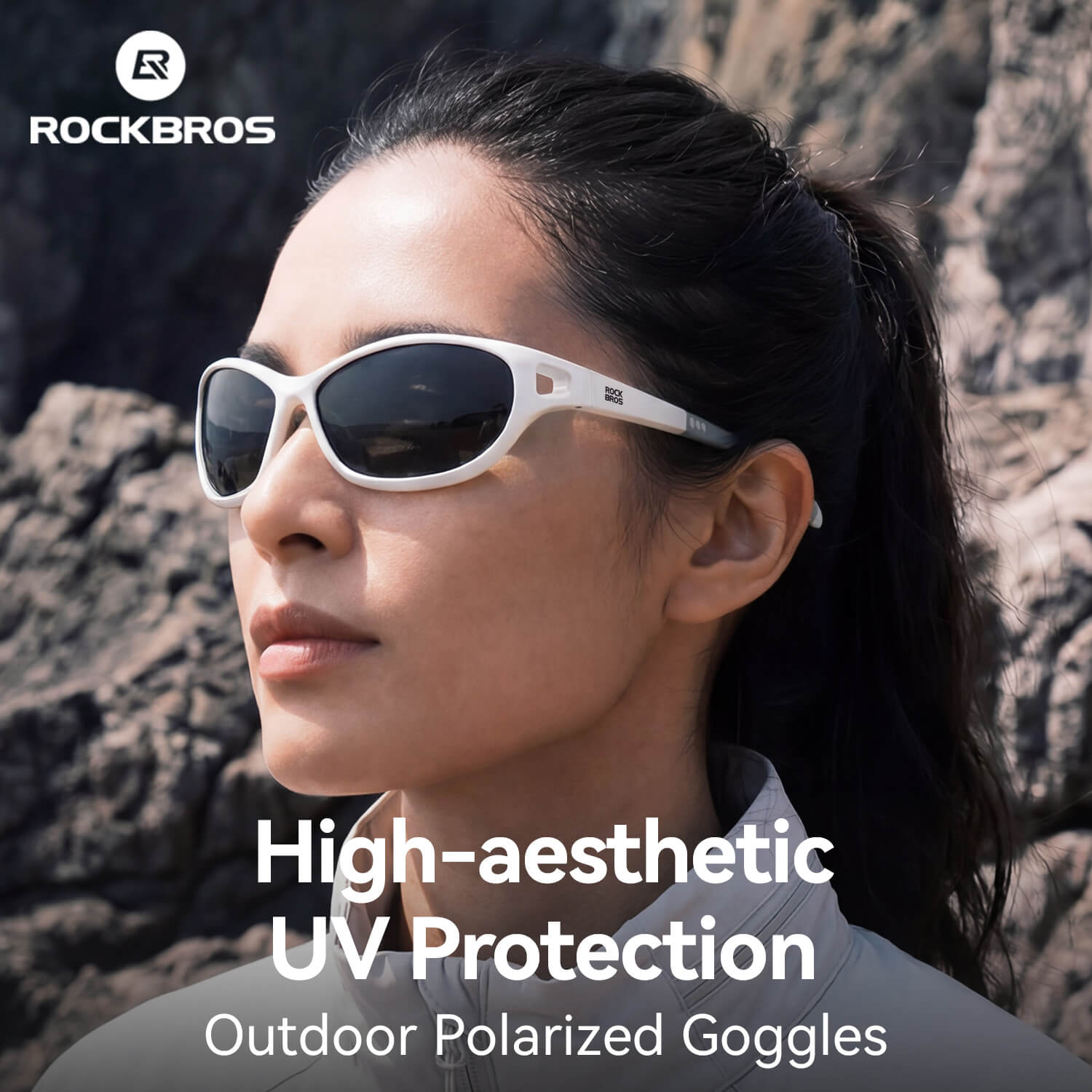 ROCKBROS SP394 outdoor polarized sunglasses with UV400 protection for cycling and outdoor activities