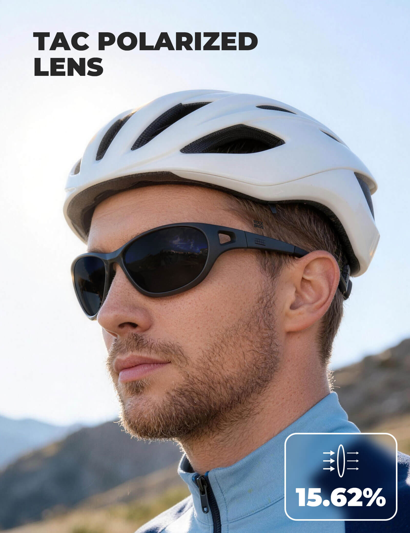 ROCKBROS SP394 outdoor polarized sunglasses with UV400 protection for cycling and outdoor activities
#Color_Dark blue