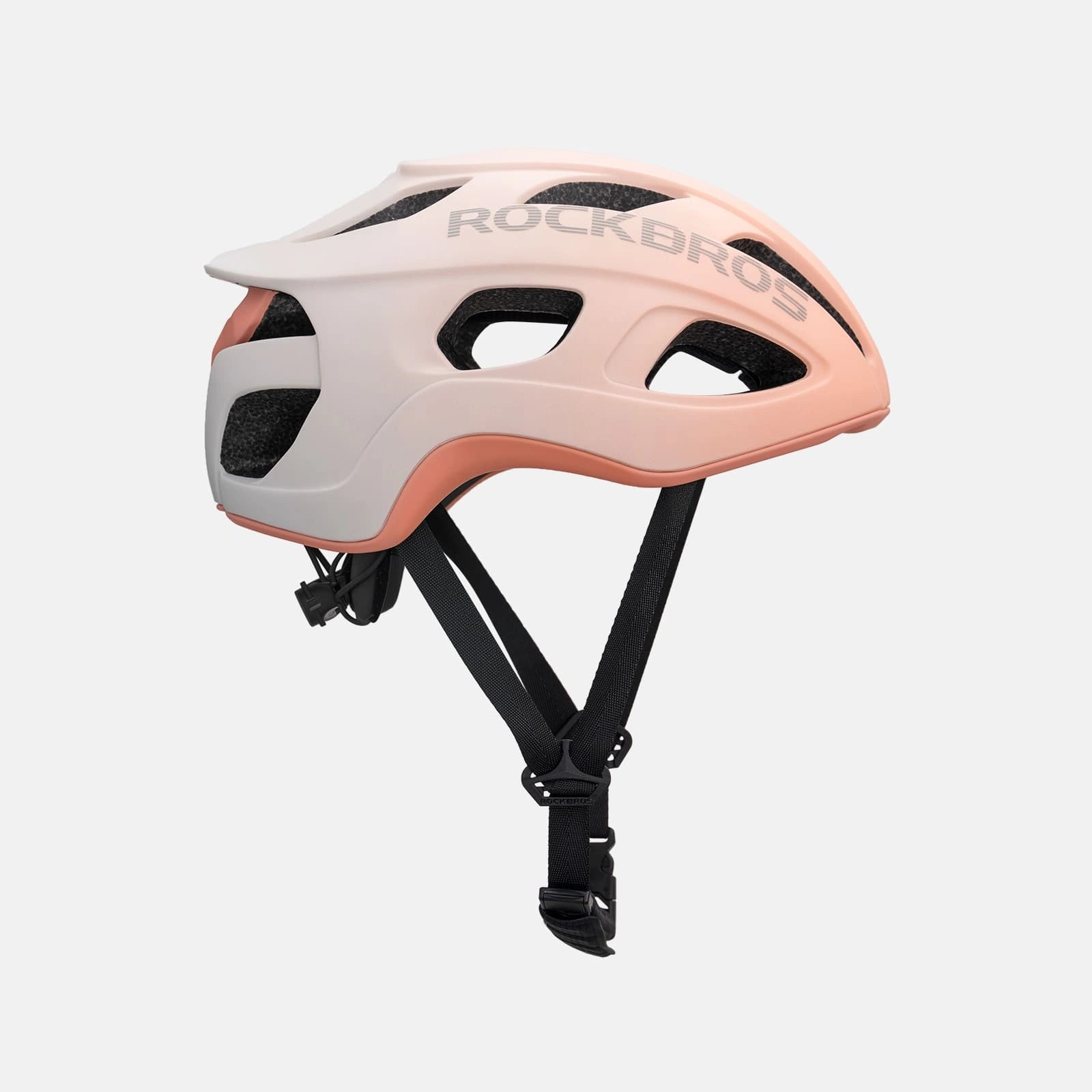 Ultralight 240g cycling helmet with 20-vent cooling and in-mold PC+EPS protection by ROCKBROS
#Color_Matte Apricot