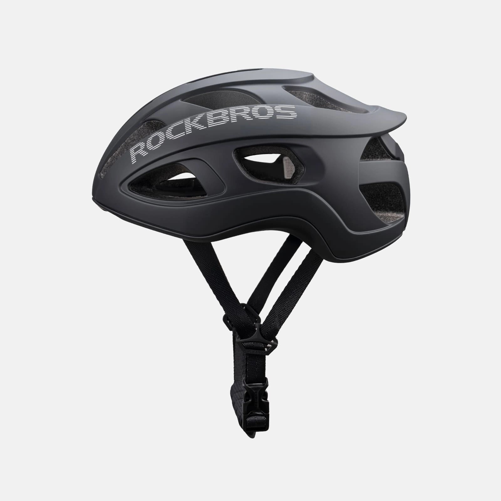 Ultralight 240g cycling helmet with 20-vent cooling and in-mold PC+EPS protection by ROCKBROS
#Color_Matte Black