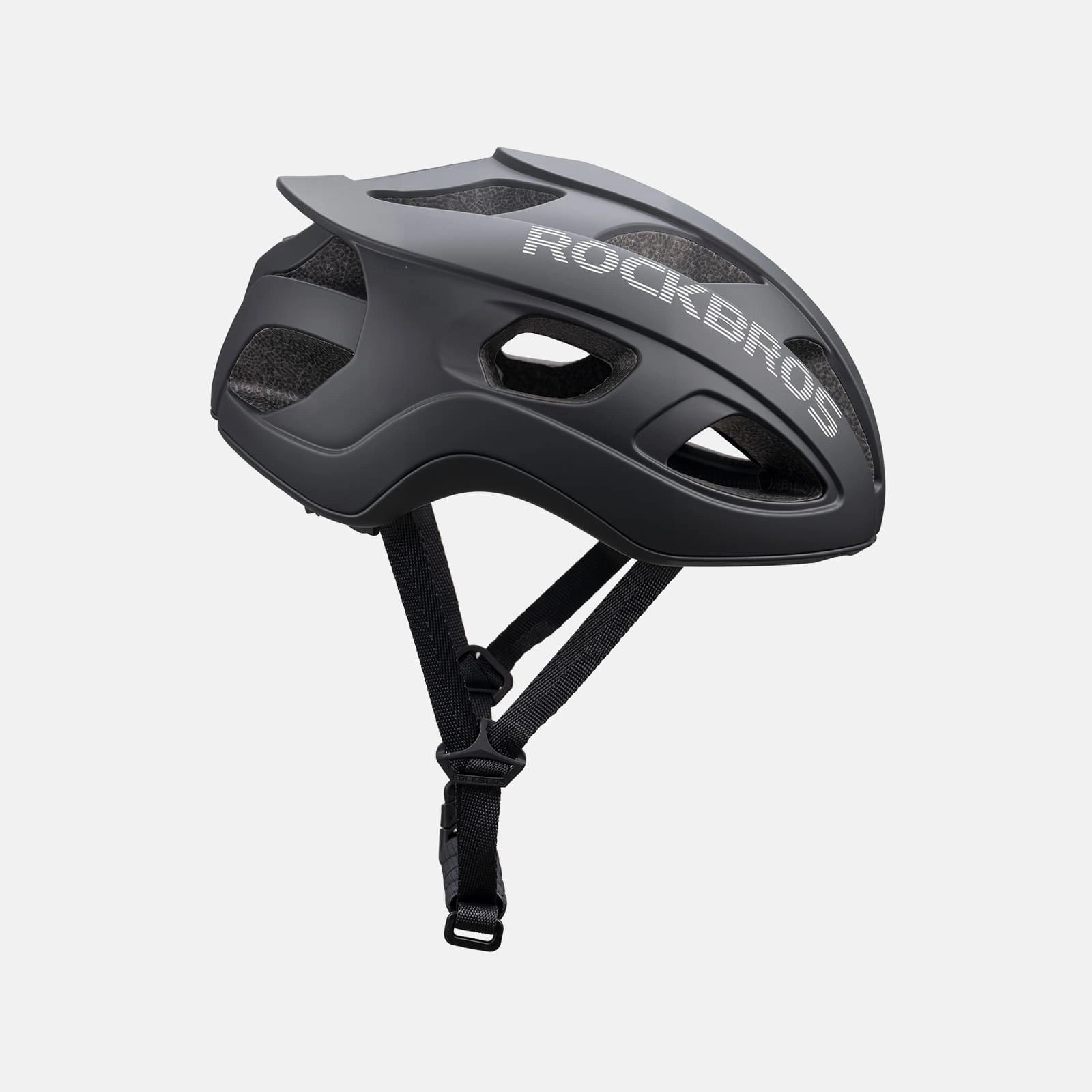 Ultralight 240g cycling helmet with 20-vent cooling and in-mold PC+EPS protection by ROCKBROS
#Color_Matte Black