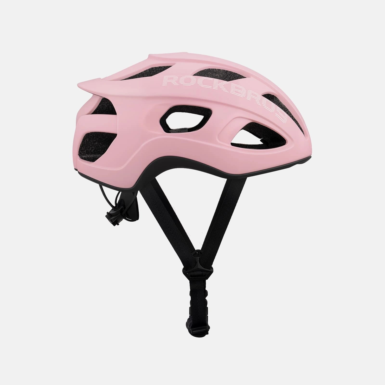 Ultralight 240g cycling helmet with 20-vent cooling and in-mold PC+EPS protection by ROCKBROS
#Color_Matte Pink