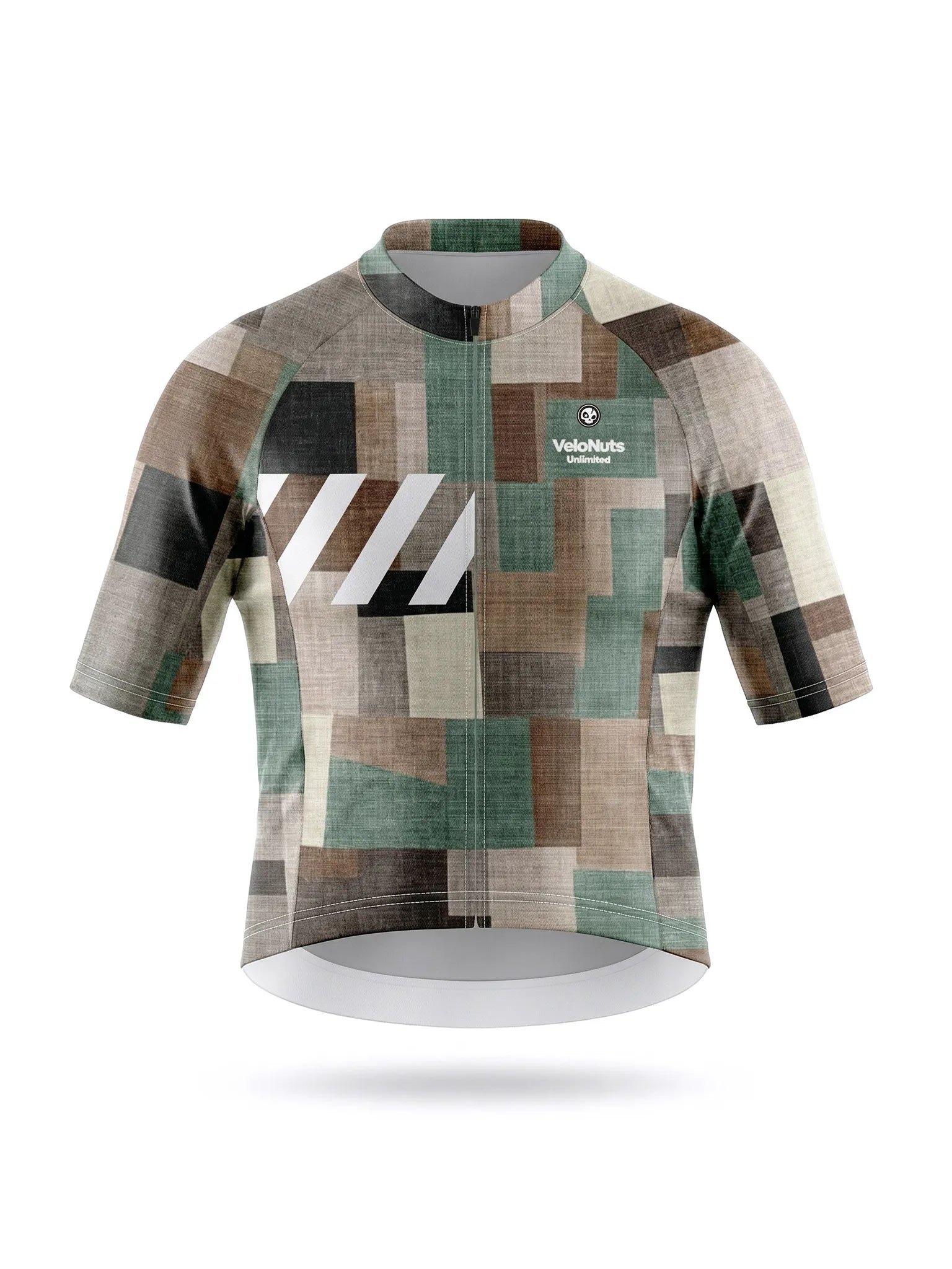 Men's Cycling Jersey Terrain Blocks#Type_Linen Patchwork