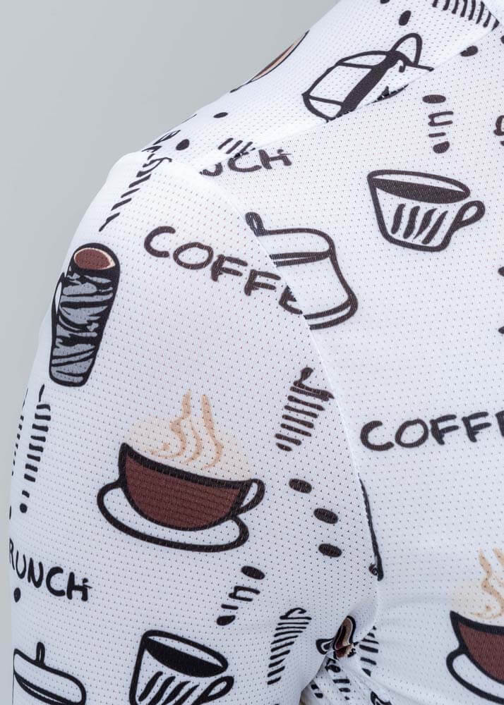 Women's TVI Breakfast Club short-sleeve cycling jersey, breathable and stylish