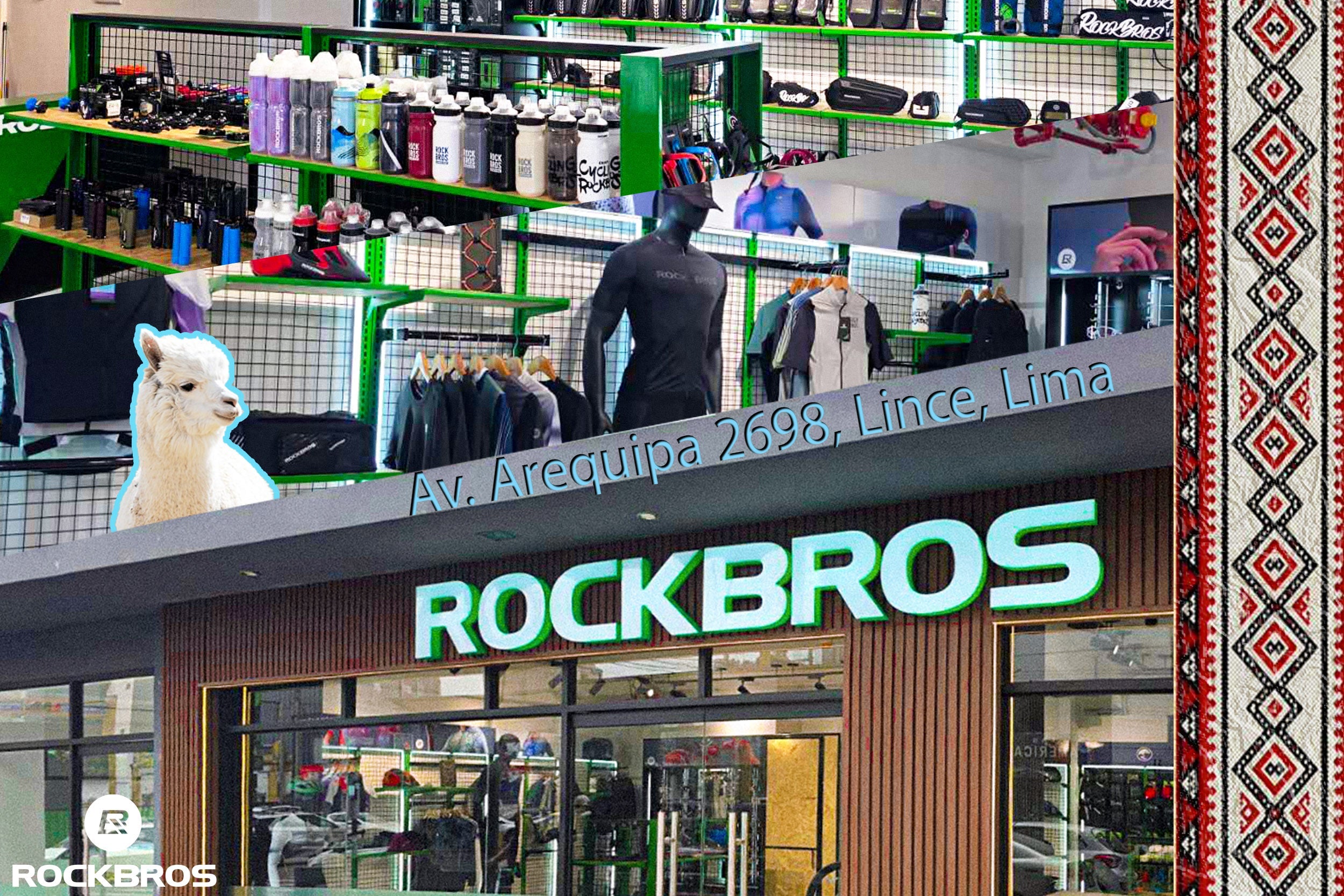ROCKBROS second store in Lima, Peru, showcasing high-quality cycling gear and accessories