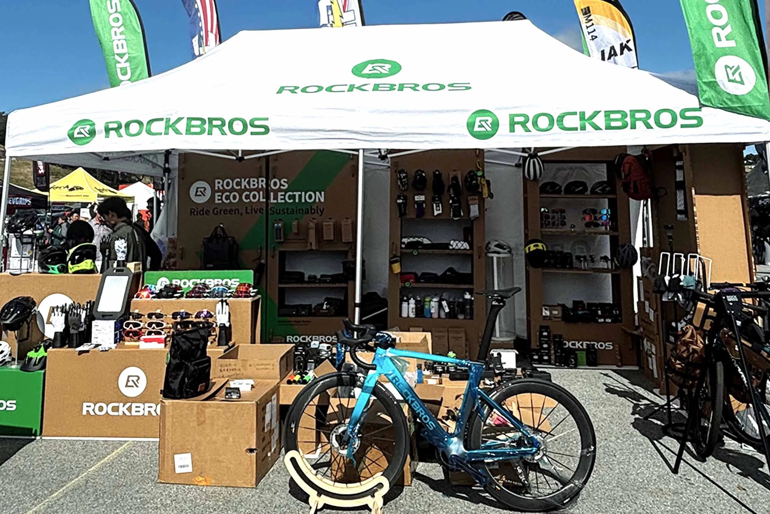 ROCKBROS cycling gear display at Sea Otter Classic 2026